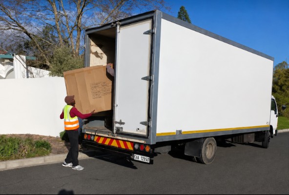 Quiet residential street in Kensington, Cape Town, ready for an FTH Transport house move